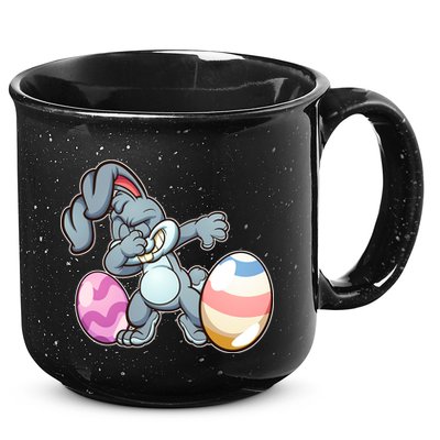 Easter Bunny Dabbing 15oz Campfire Ceramic Mug