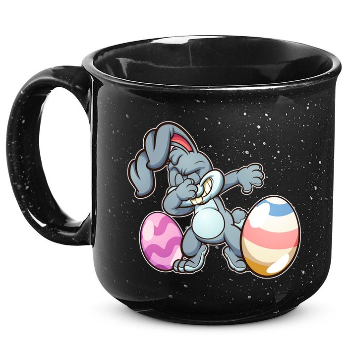 Easter Bunny Dabbing 15oz Campfire Ceramic Mug
