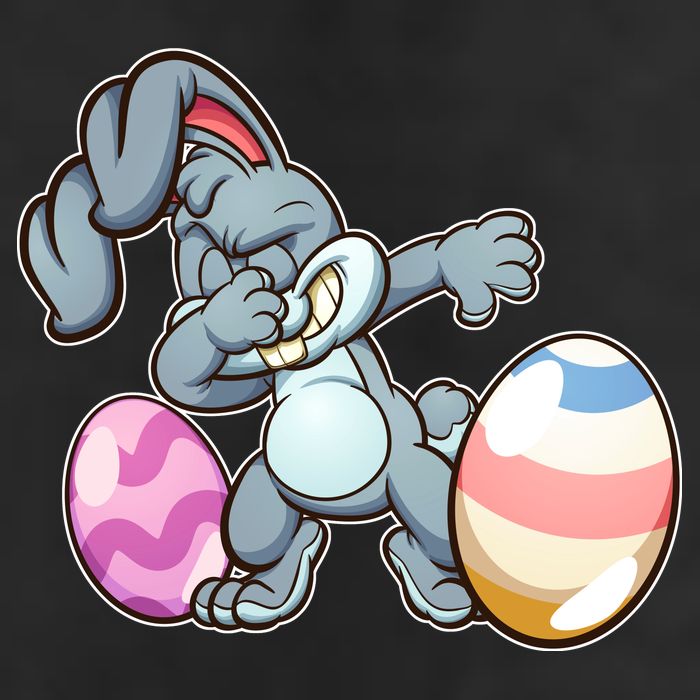 Easter Bunny Dabbing Beanie