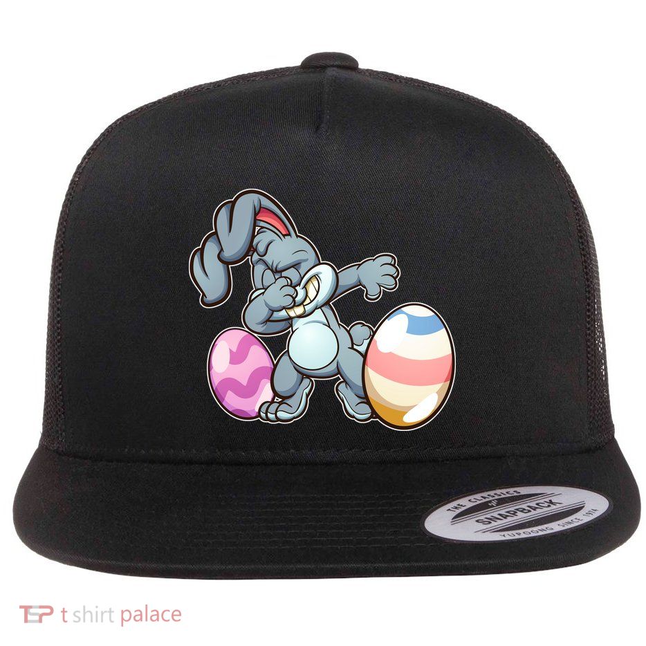 Easter Bunny Dabbing Flatbill Hat