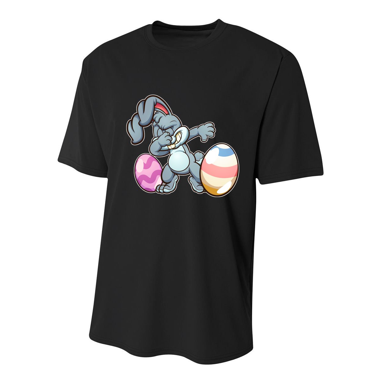 Easter Bunny Dabbing Youth Performance Sprint T-Shirt