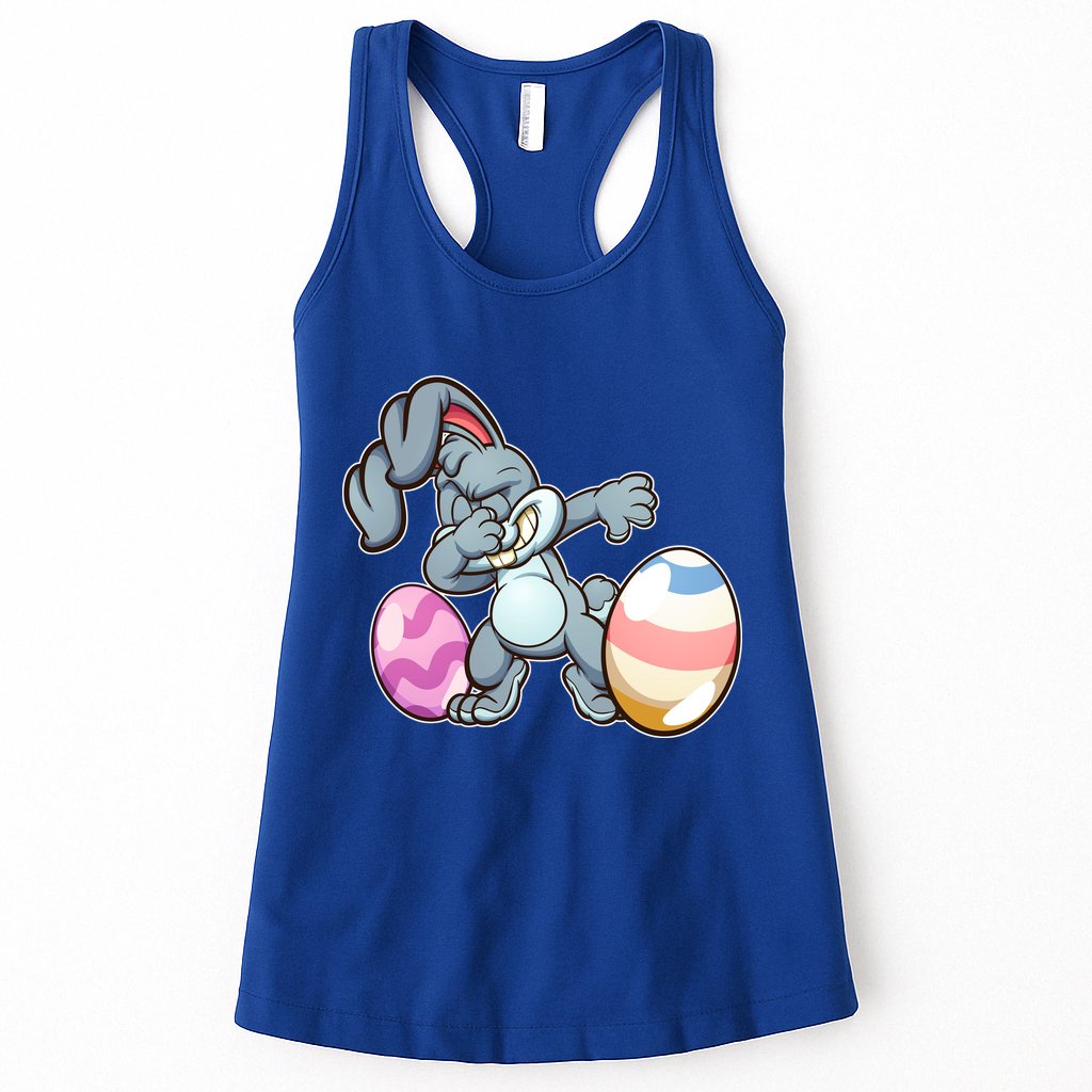 Easter Bunny Dabbing Womens Tank Top