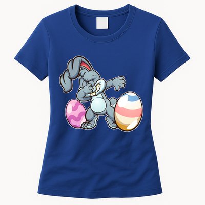 Easter Bunny Dabbing Womens T-Shirt