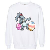 Easter Bunny Dabbing Garment-Dyed Sweatshirt