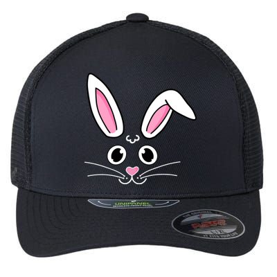 Easter Bunny Face Flexfit Unipanel Trucker Cap