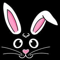 Easter Bunny Face Drawstring Bag