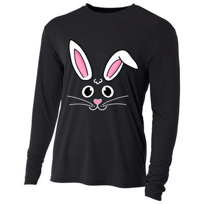 Easter Bunny Face Cooling Performance Long Sleeve Crew