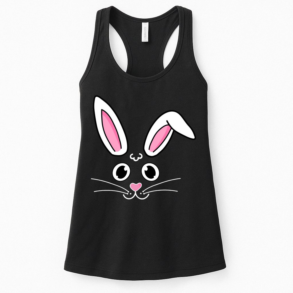 Easter Bunny Face Womens Tank Top