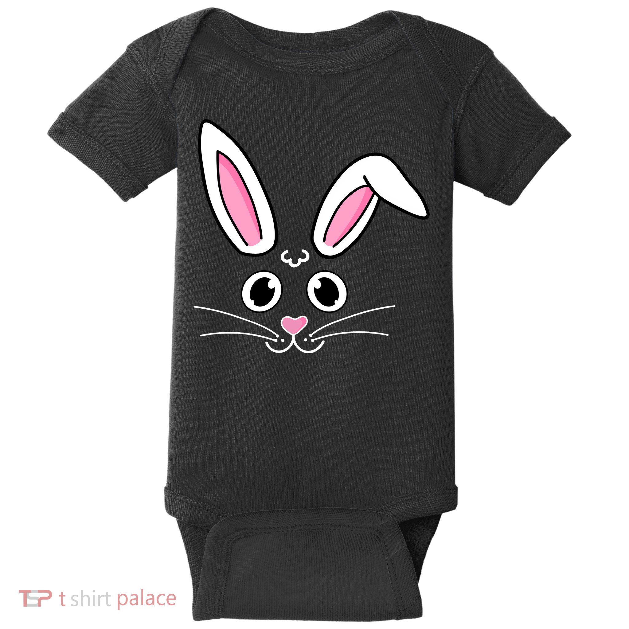 Easter Bunny Face Baby Bodysuit