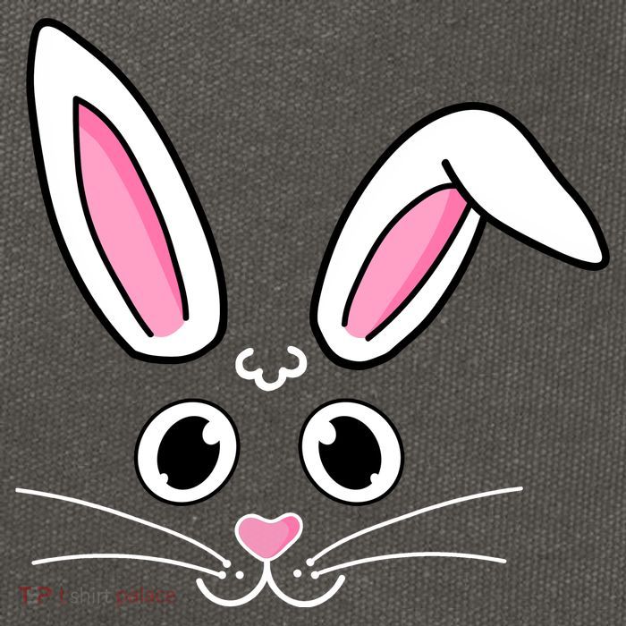 Easter Bunny Face Cotton Canvas Backpack