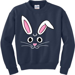 Easter Bunny Face Kids Sweatshirt