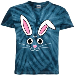 Easter Bunny Face Kids Tie-Dye T-Shirt