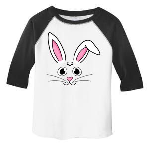 Easter Bunny Face Toddler Fine Jersey T-Shirt