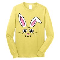 Easter Bunny Face Long Sleeve Shirt