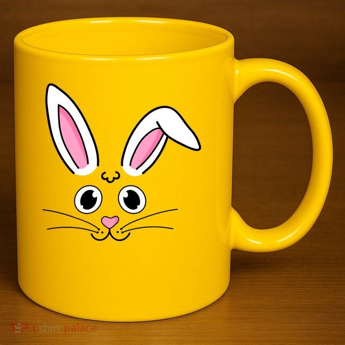 Easter Bunny Face 11oz C Handle Ceramic Mug