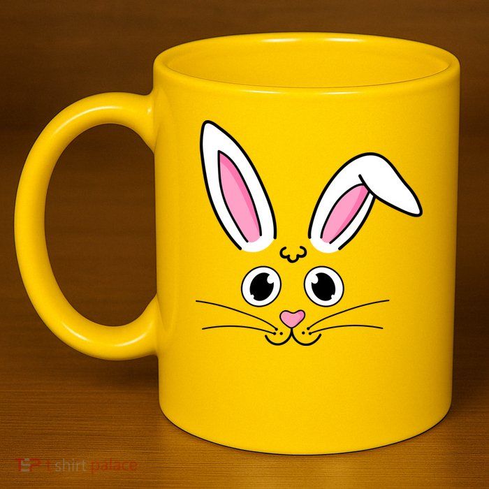 Easter Bunny Face 11oz C Handle Ceramic Mug