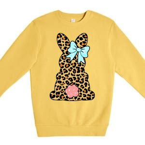 Easter Bunny Leopard Print Premium Crewneck Sweatshirt