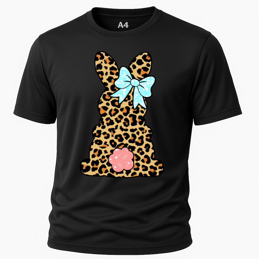 Easter Bunny Leopard Print Performance Shirt