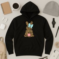 Easter Bunny Leopard Print Hoodie