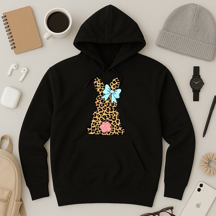 Easter Bunny Leopard Print Hoodie