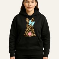 Easter Bunny Leopard Print Hoodie