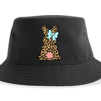 Easter Bunny Leopard Print Sustainable Bucket Hat
