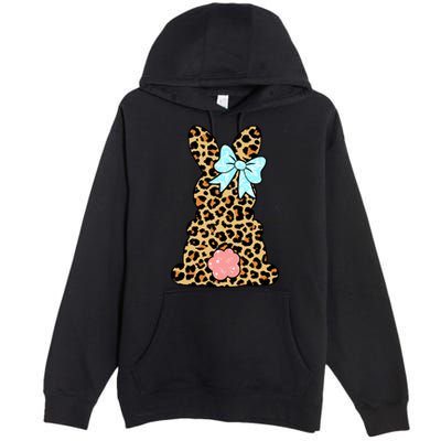 Easter Bunny Leopard Print Premium Pullover Hoodie