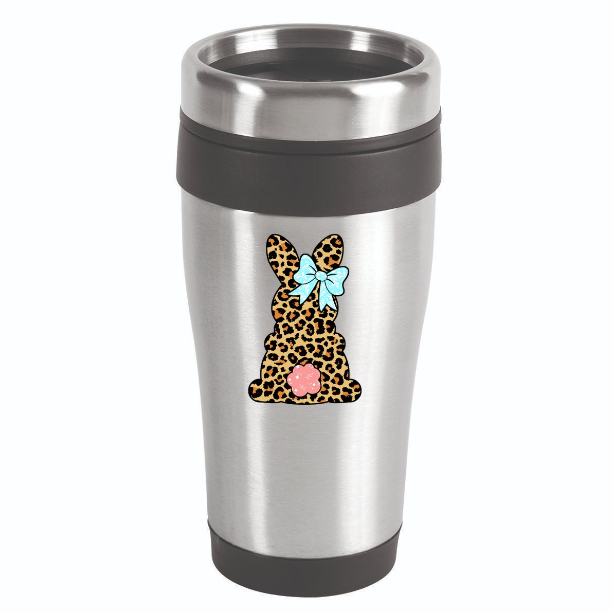 Easter Bunny Leopard Print 16oz Travel Tumbler