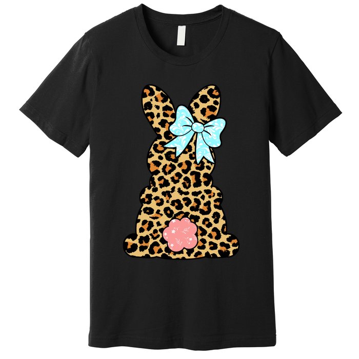 Easter Bunny Leopard Print Premium T-Shirt