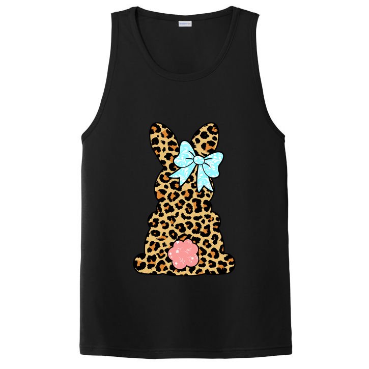 Easter Bunny Leopard Print PosiCharge Competitor Tank
