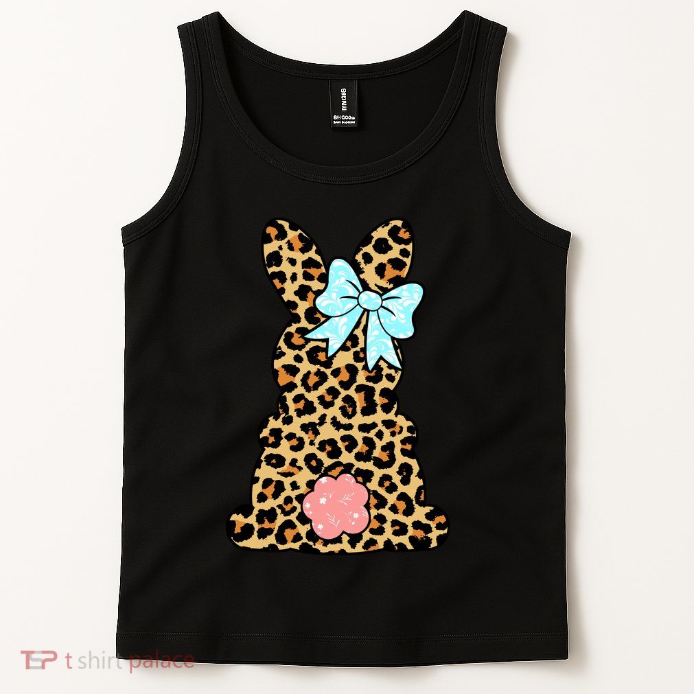 Easter Bunny Leopard Print Tank Top
