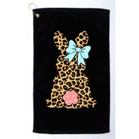 Easter Bunny Leopard Print Golf Towel