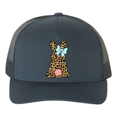 Easter Bunny Leopard Print Yupoong Adult 5-Panel Trucker Hat