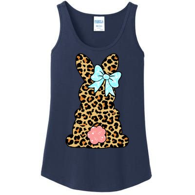 Easter Bunny Leopard Print Ladies Essential Tank