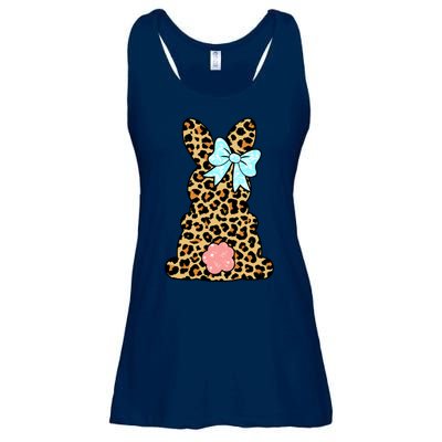 Easter Bunny Leopard Print Ladies Essential Flowy Tank