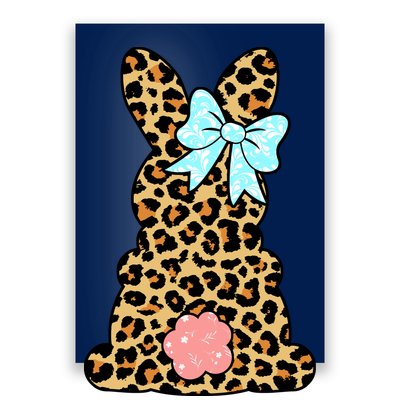 Easter Bunny Leopard Print Poster