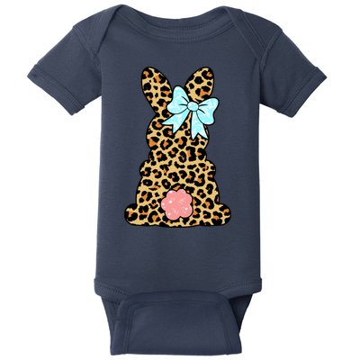 Easter Bunny Leopard Print Baby Bodysuit