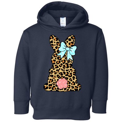 Easter Bunny Leopard Print Toddler Hoodie