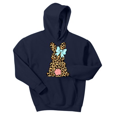 Easter Bunny Leopard Print Kids Hoodie