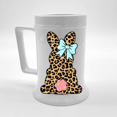 Easter Bunny Leopard Print Beer Stein