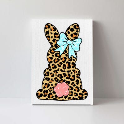 Easter Bunny Leopard Print Canvas