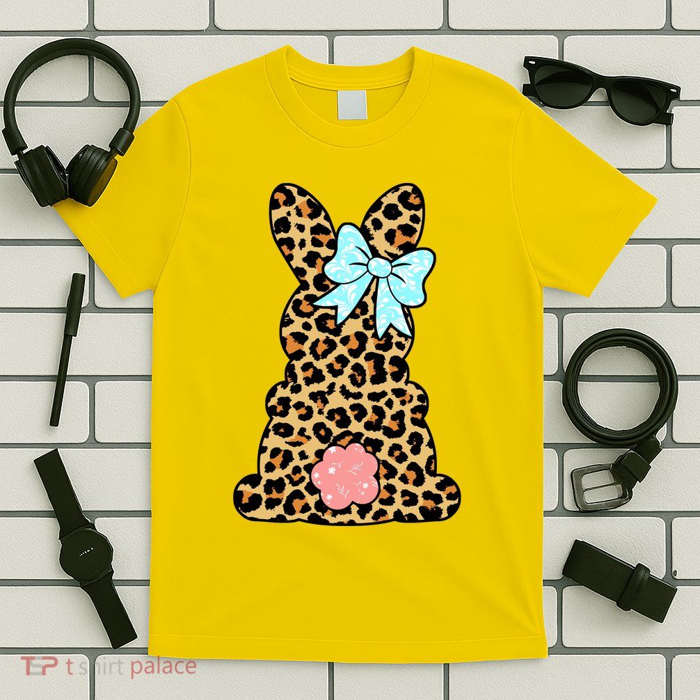 Easter Bunny Leopard Print T-Shirt