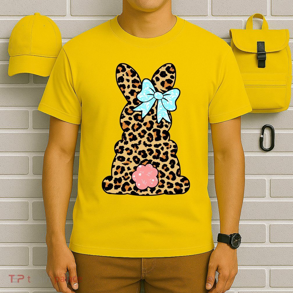 Easter Bunny Leopard Print T-Shirt