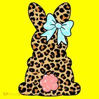 Easter Bunny Leopard Print T-Shirt