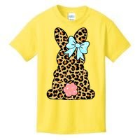 Easter Bunny Leopard Print Kids T-Shirt