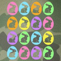 Easter Bunny Rabbit Eggs Legacy Tie Dye Trucker Hat