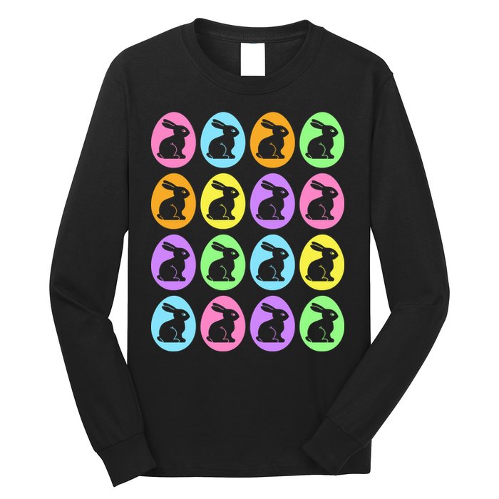 Easter Bunny Rabbit Eggs Long Sleeve Shirt