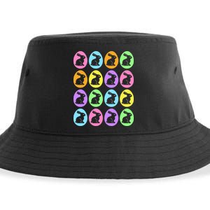 Easter Bunny Rabbit Eggs Sustainable Bucket Hat