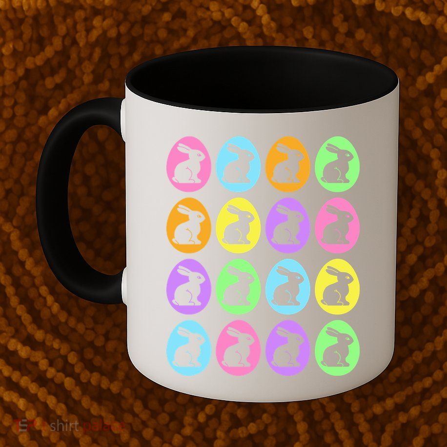 Easter Bunny Rabbit Eggs Mug