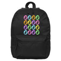 Easter Bunny Rabbit Eggs 16 in Basic Backpack